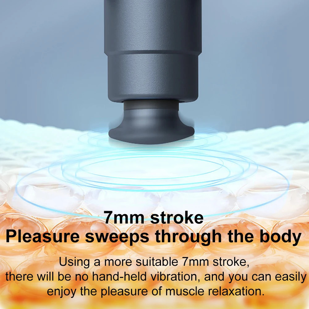 Mini Massage Gun Electric Body Professional Fitness Muscle Deep Vibration Massager for Sport Relaxation 250108