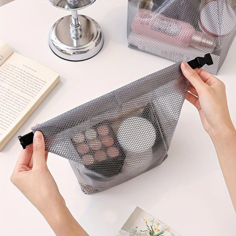 Portable Travel Cosmetic Case EVA Transparent Waterproof Swimming Wash Bag Foldable Toiletry Makeup Bags Handbag Storage 250121