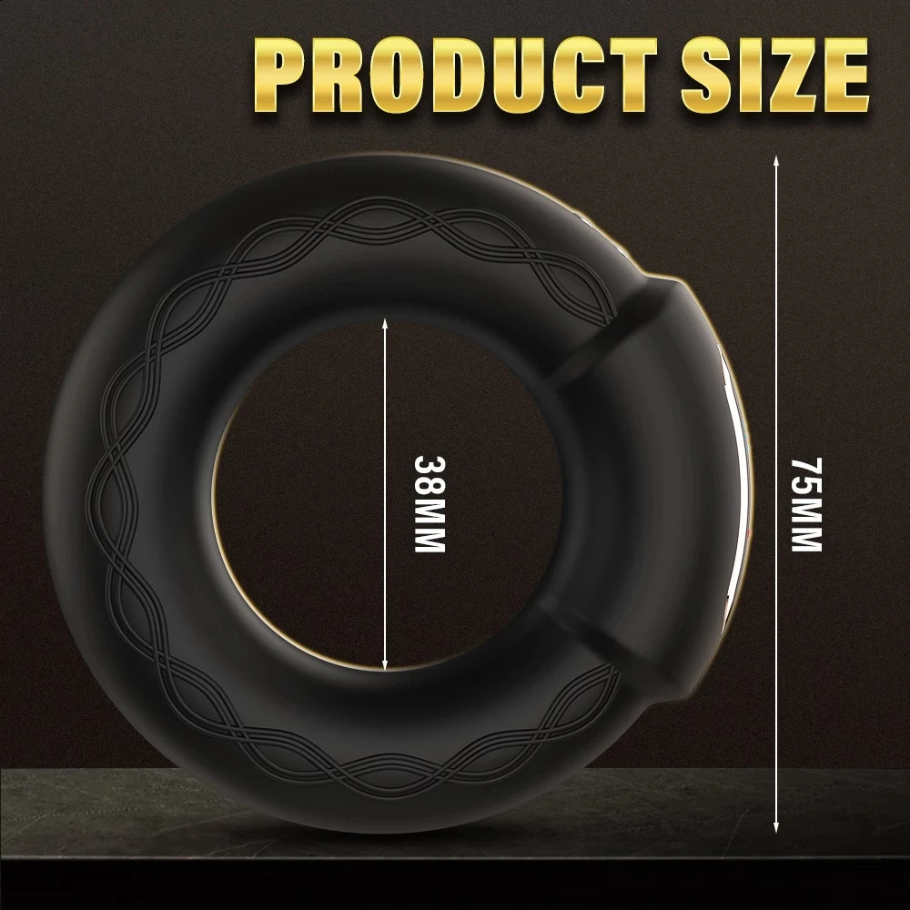 Heating Cock Penis Vibrating Ring for Man Cockrings Male Delay Ejaculation Massager Long Lasting Erection Sex Toy Vibrator 250108