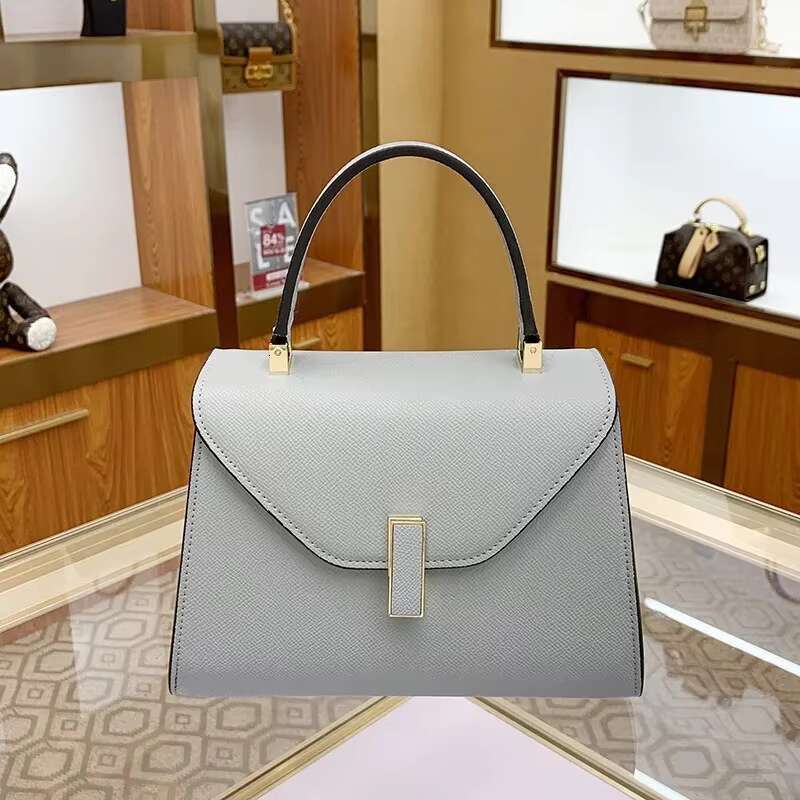 New Women's Bags Atmospheric Solid Colour Handbags Versatile Ladies Commuting Single Shoulder Crossbody Bag
