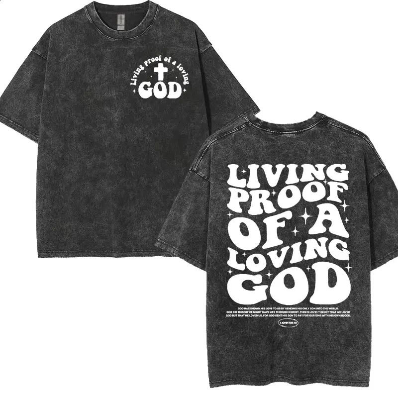 Washed Vintage Aesthetic Christian Tshirt Mens Jesus Died for Me Now I Live Him Tee Shirt Unisex Fashion Oversized T 250122