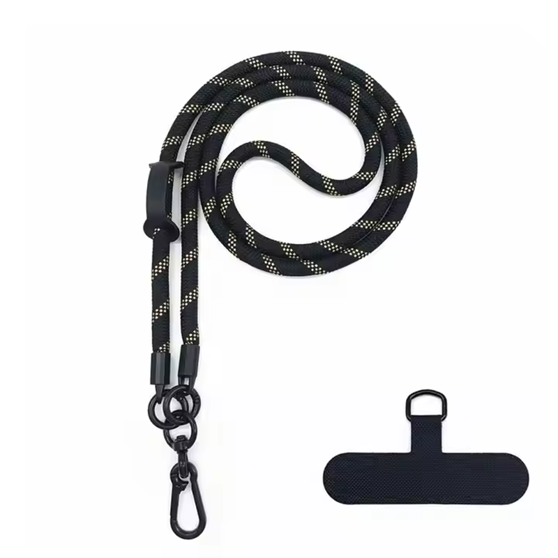Factory Custom Roust High Quality Customized Color Phone Lanyards Stylish Unique Metal Hooks Roust High-Assistance Badge Holder Accessories