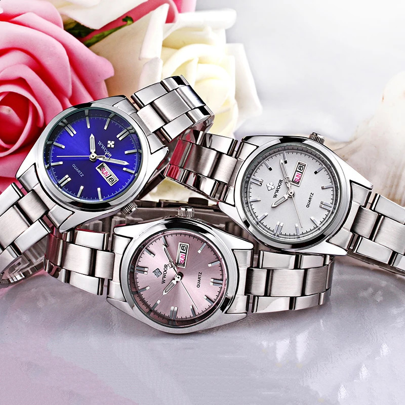 Montre Femme 2024 WWOOR Fashion Ladies Watches Waterproof Quartz Silver Clock Women Automatic Date Dress Wrist Watch Reloj Mujer 250121