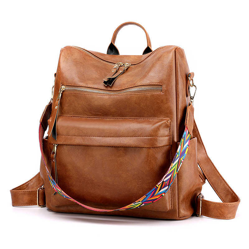 New Large Capacity Backpack Womens Backpack Leisure Travel Bag Commuter Lightweight Womens Bag