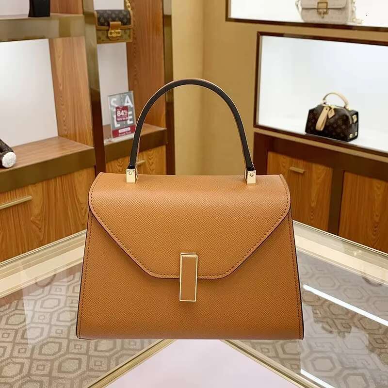 New Women's Bags Atmospheric Solid Colour Handbags Versatile Ladies Commuting Single Shoulder Crossbody Bag