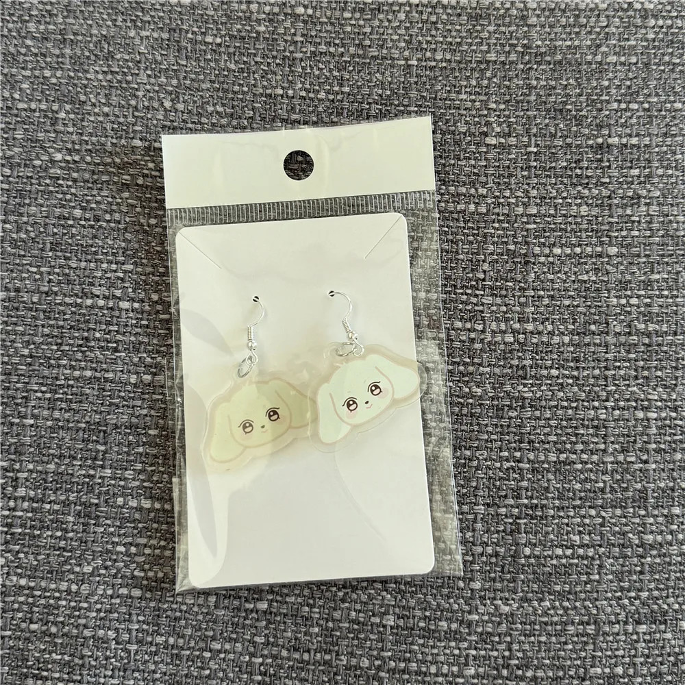 1 or 8pcs KPOP ATEEZ ANITEEZ Cartoon Earring Ear Stud Cute Animal Acrylic Earrings Pendant Hongjoong Seonghwa Yunho Yeosang 250120