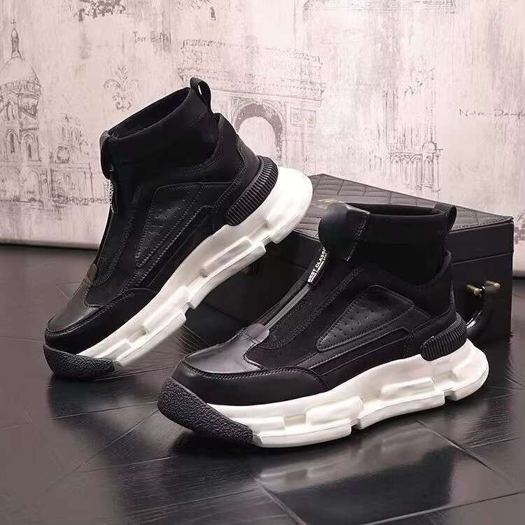 Spring Autumn New Men's Thick soled Height Increasing Casual Outdoor Comfortable Wear resistant Sports Shoes