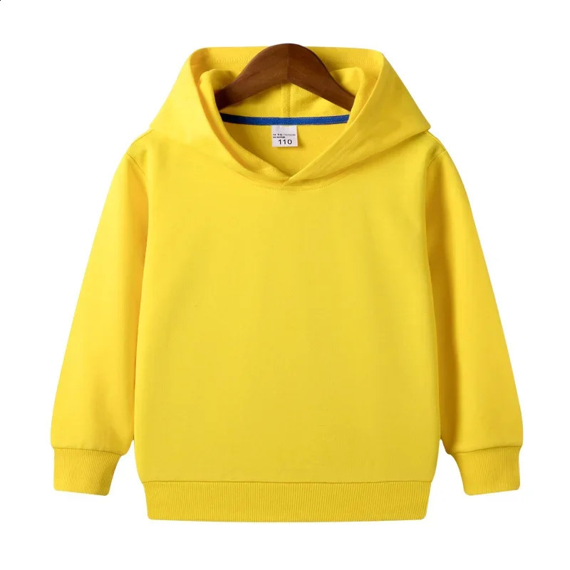 Solid Color Hooded Sweatshirts for Boys 2025 Winter Clothes Girls Casual Soft Cotton Hoodies Warm Kids Long Sleeve Pullover Top 250121