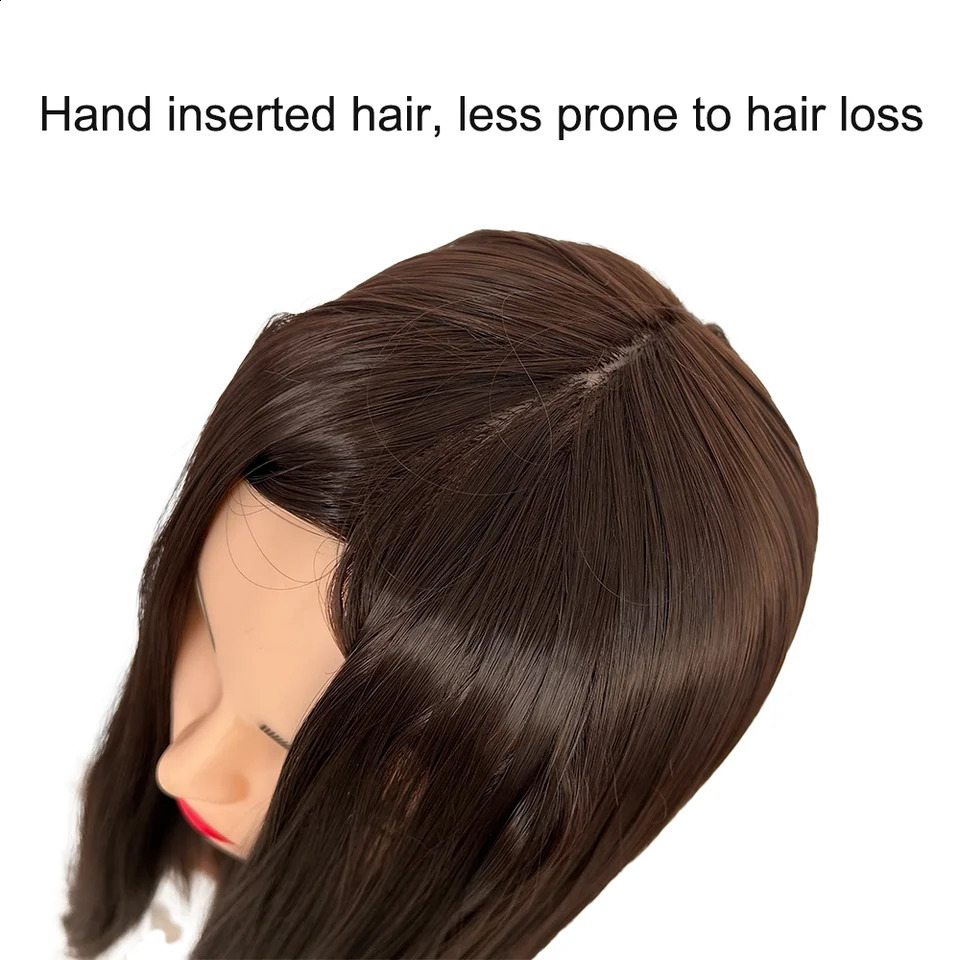 Mannequin Head Model With Long Synthetic Hair Manikin Head Styling Hairdresser Training Head Doll Head for Braiding Practice 250114