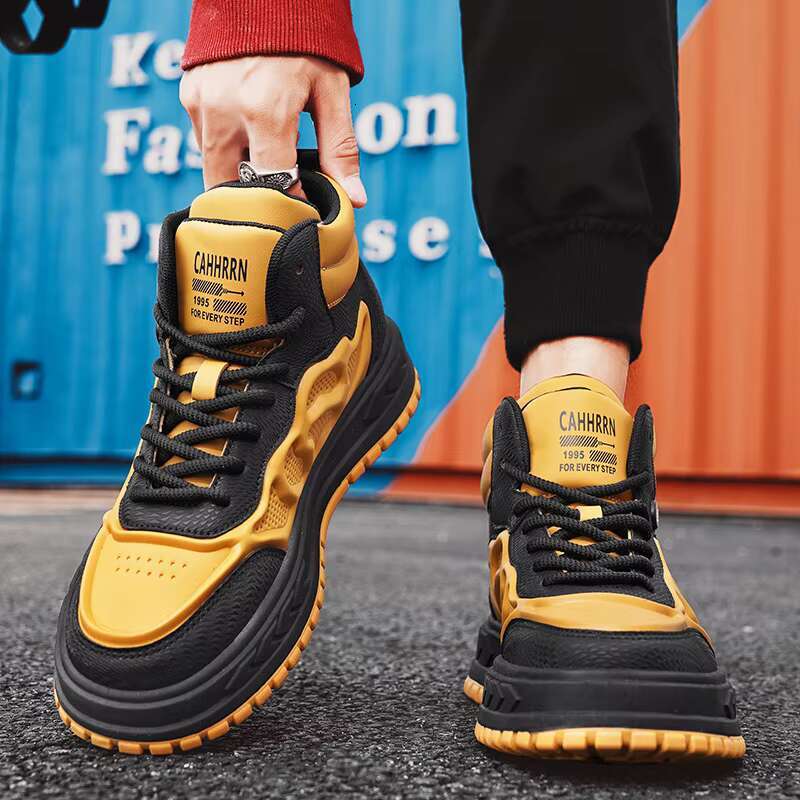 High Top Streetwear Skateboard Sneakers Men New Original Man Hip Hop Shoes Casual Platform Men Trend Sneaker atillas hombre free shipping shoes