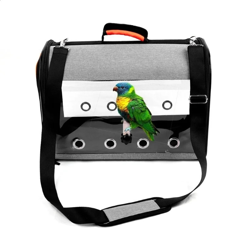 Bird Travel Bag with Perch Multifunctional Portable Pet Parrot Transport Bag Breathable Go Out Travel Cage 250121