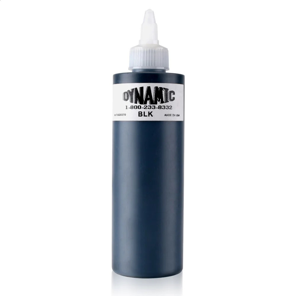 Tattoo Ink 8oz 240ml Makeup Studio Works for Novice Silicone Leather Practice Black Supplies Professional Official Pigment 250114