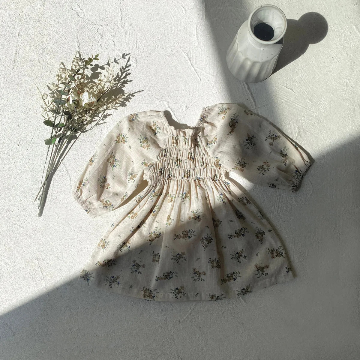 Spring Baby Girls Dresses Floral Infant Dress For Korean Style Toddler 250117
