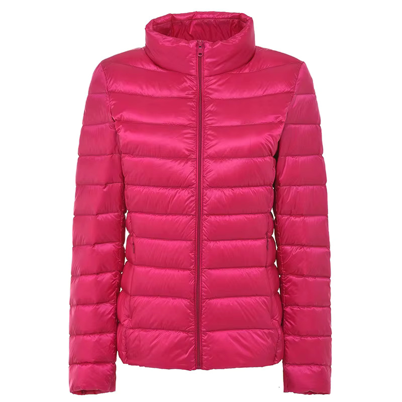 8Xl Women White Coats 4Xl 5Xl Female Ultra Light Duck Down Jackets Autumn Winter Warm Stand Collar Hiking Coat Outwear