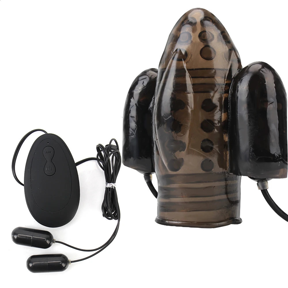 Cock Sleeve Sex Toys for Men Male Masturbator 10 Modes Glans Sucking Delayed Ejaculation Trainer Penis Vibrator Silicone Spikes 250108