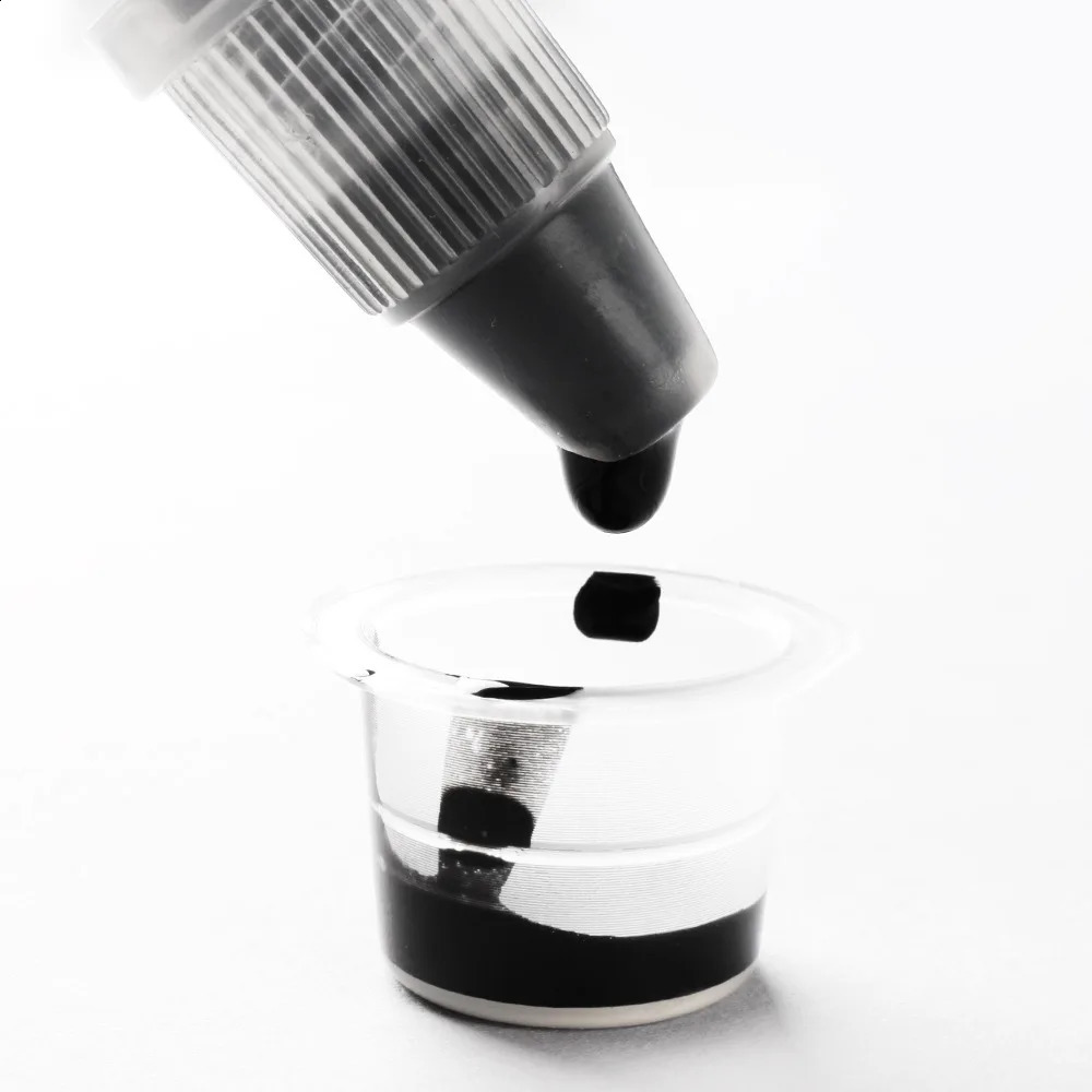 Tattoo Ink 8oz 240ml Makeup Studio Works for Novice Silicone Leather Practice Black Supplies Professional Official Pigment 250114