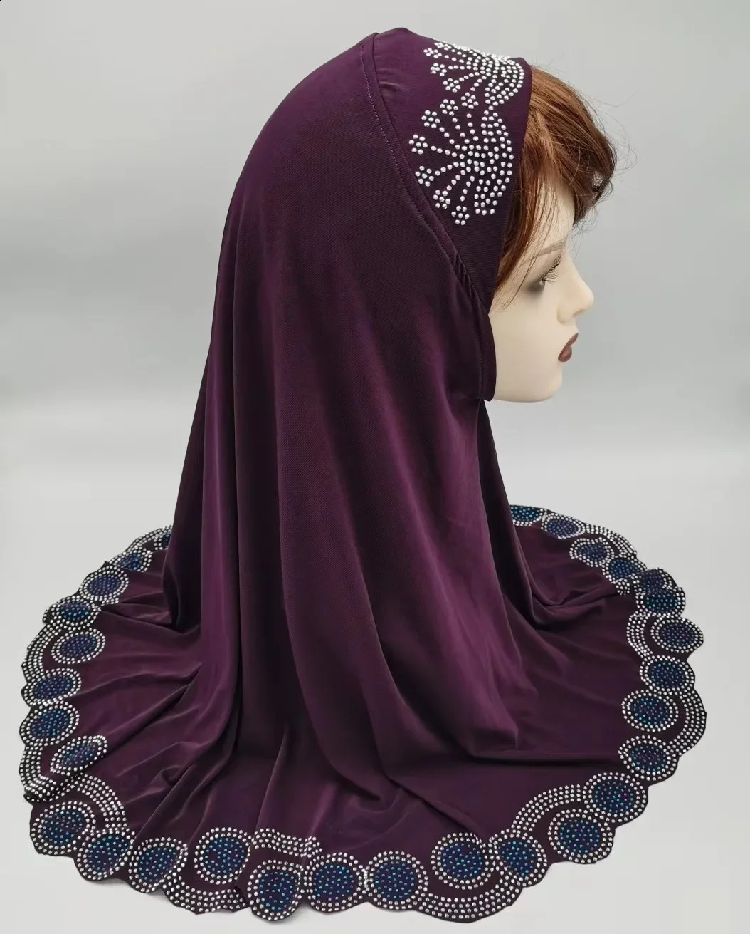 Arab Scarf Women Muslim Turban Islamic Shawts Shawl Drilling Hijab Headwear 250121