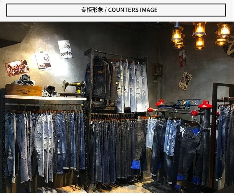 est Fashion Hole Denim Jean Mens Distressed Rip Colored Casual Jeans Short Pant Male Ripped Shorts Summer Clothes 250110