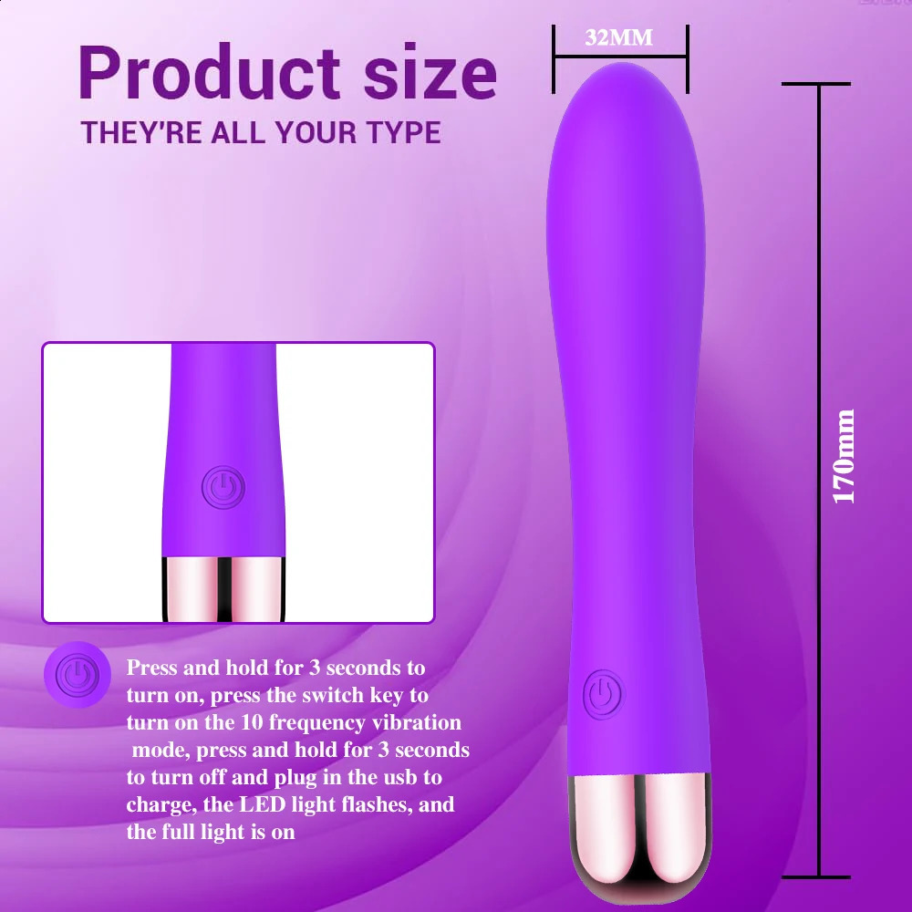 Vaginal Massager Dildo Vibrator Magic Wand Clitoris Orgasm Stimulator G Spot Nipple Silicone Adult Sex Toys For Woman Couples 250114