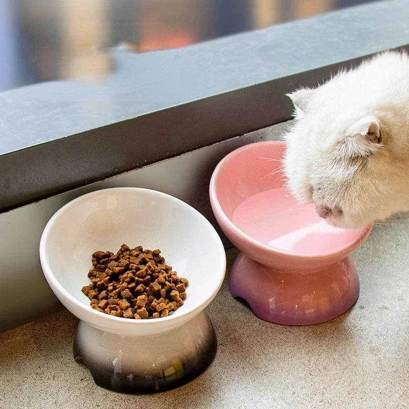 127665 Stainless steel cat bowl, wear-resistant, antibacterial, easy to rinse, no dirt accumulation after long-term use