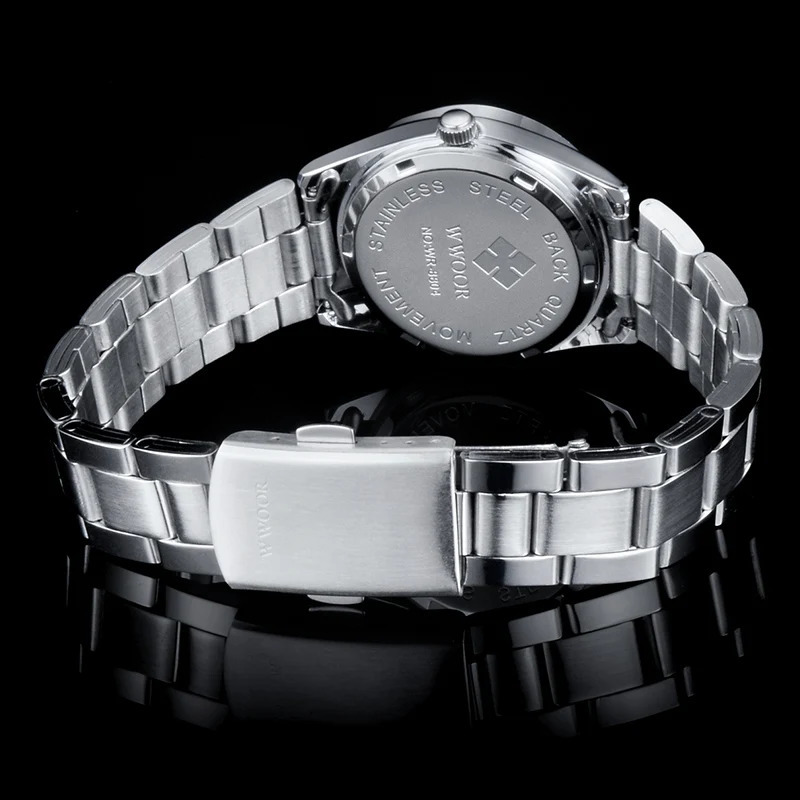Montre Femme 2024 WWOOR Fashion Ladies Watches Waterproof Quartz Silver Clock Women Automatic Date Dress Wrist Watch Reloj Mujer 250121