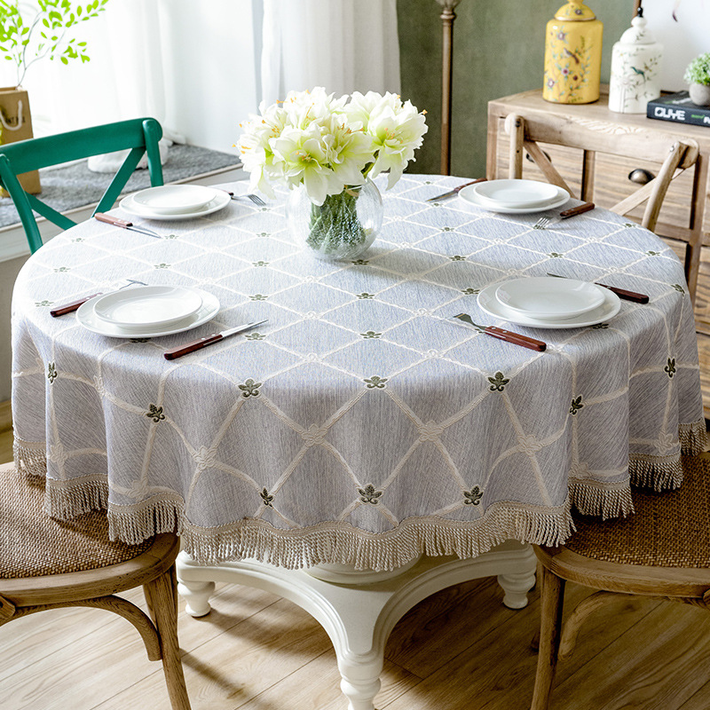 2025 Round Table Living Room Dining Table Fabric Round