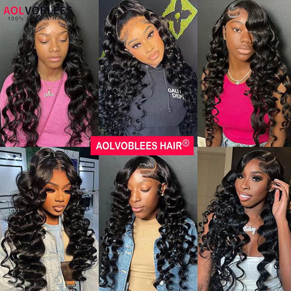 26 28 30 32 Inch Transparent Loose Deep 13X6 13X4 HD Lace Front Human Hair Wigs Natural Wave 6X4 4X4 Glueless Wig For Women