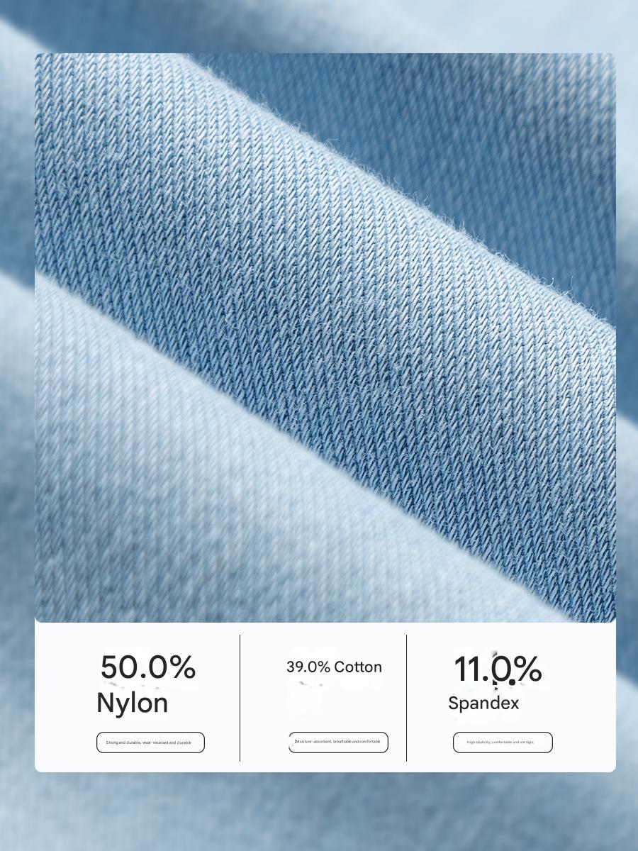 New hot-selling European and American high-waisted imitation jeans for women tight and thin hip lift, abdominal elastic outer wear, double pocket fitn