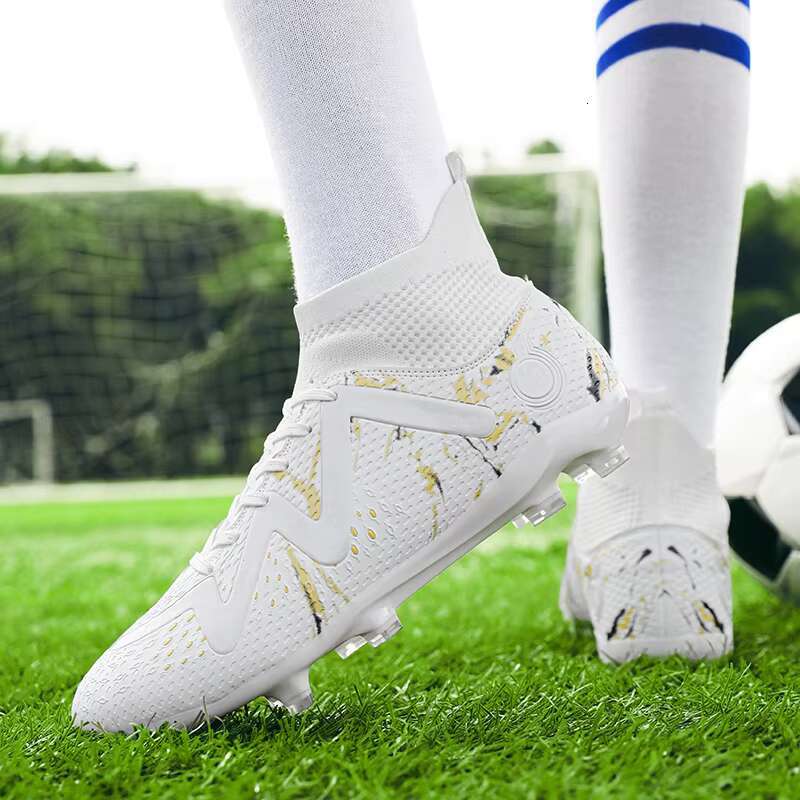 2024 Men's Shoes Large Size Ultralight Football Boys Sneakers Non-Slip AG/TF Soccer Cleats Ankle Boots Unisex