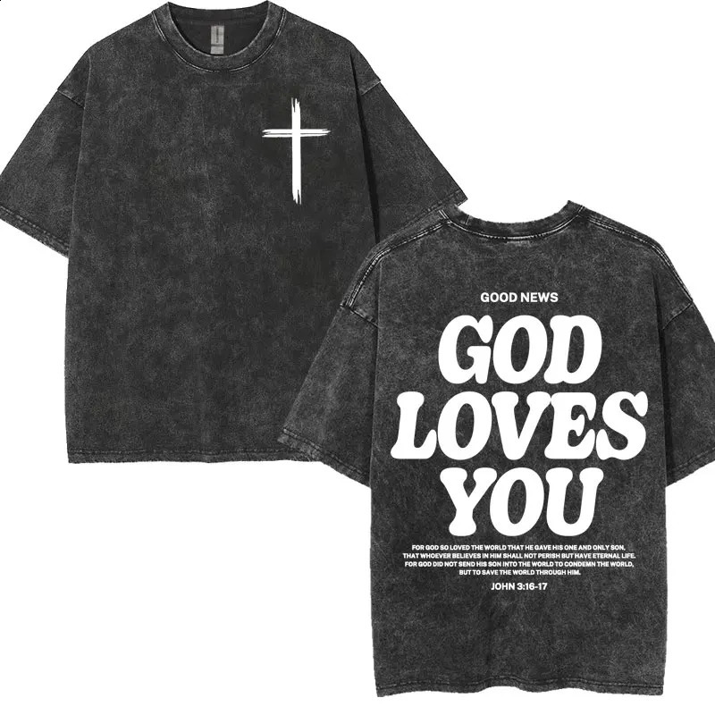 Washed Vintage Aesthetic Christian Tshirt Mens Jesus Died for Me Now I Live Him Tee Shirt Unisex Fashion Oversized T 250122