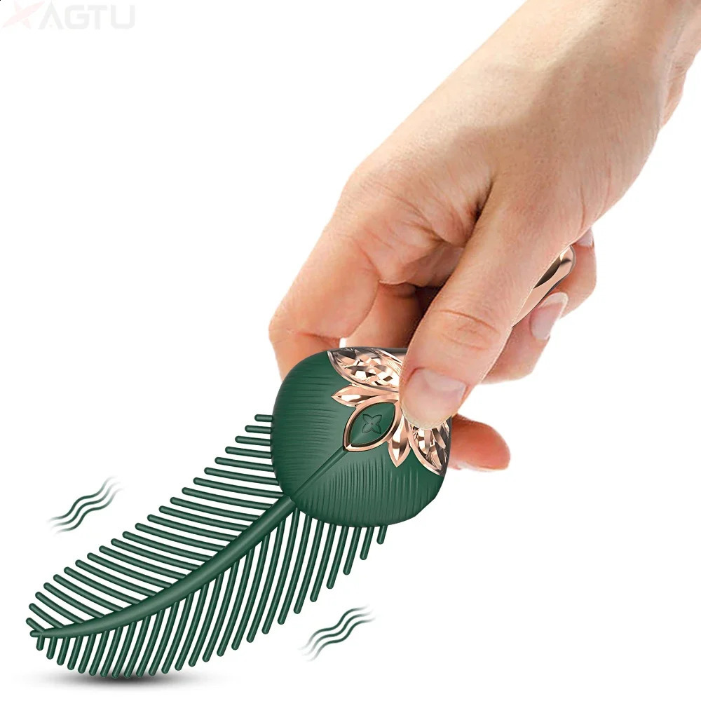 Double Headed Feather Bullet Vibrator Women Nipple Stimulator AV Magic Wand Clitoral Massage Female Masturbator Adult Sex Toys 250108