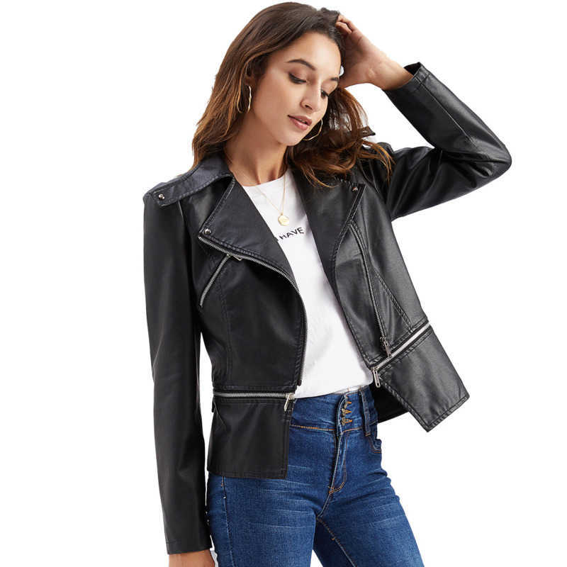 Womens European New Leather Dress Womens Detachable Spring Autumn Coat Womens Fashion Casual Jacket Womens Leather Womens Jacket 241209
