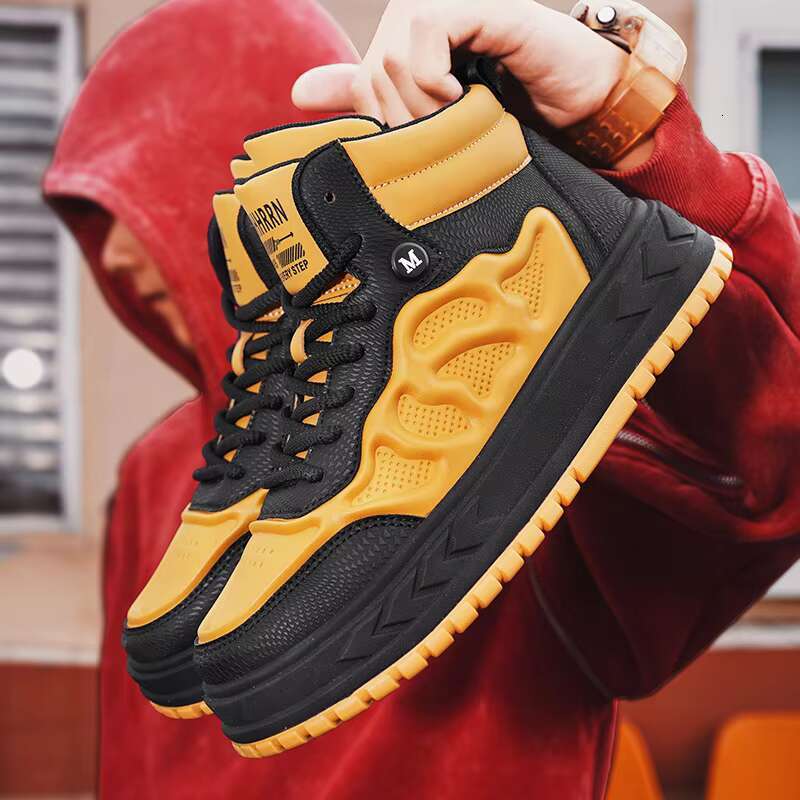 High Top Streetwear Skateboard Sneakers Men New Original Man Hip Hop Shoes Casual Platform Men Trend Sneaker atillas hombre free shipping shoes