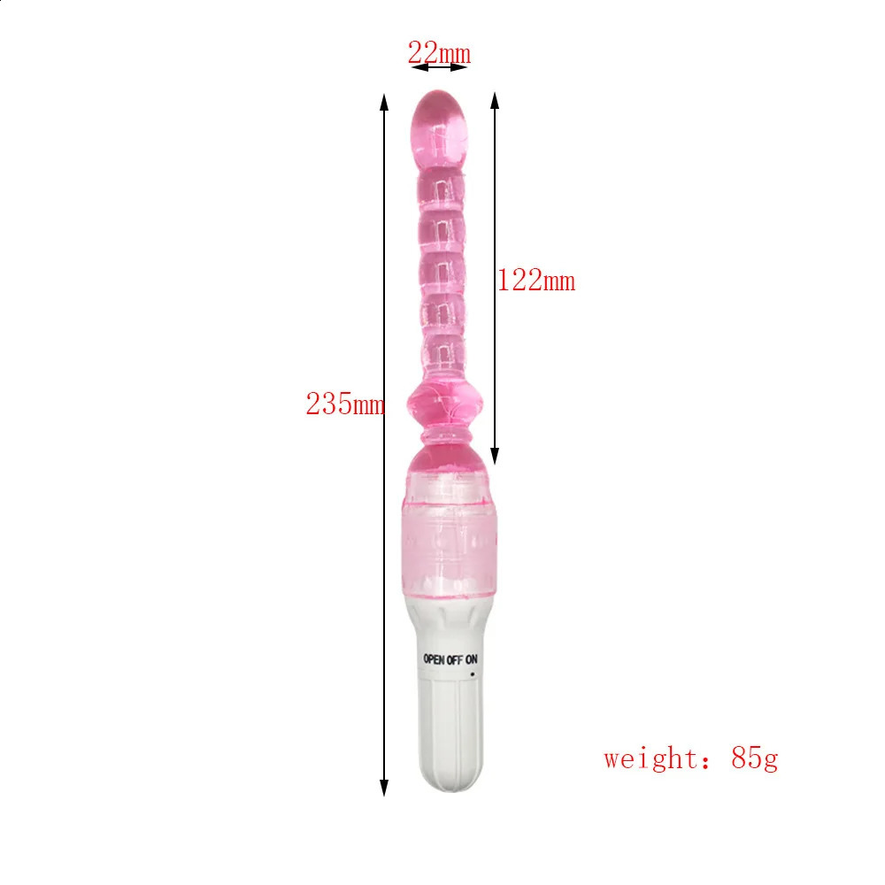 13 Pcs 9 Jelly Vibrator Stick Long Anal Butt Plug Beads Silicone G-spot Massager Sex Toys For Couples Masturbation Dildo 250108