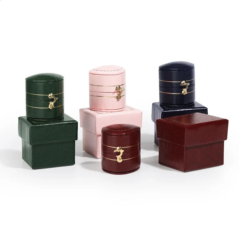 Delicate Mini Retro Jewelry Ring Box Vintage Antique European Small Jewellery Gift Packaging Casket 250117