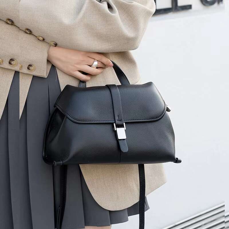 Toptrends Cow Genuine Leather Shoulder Crossbody Bags For Women 2025 Designer Satchel Purses Short Handle Ladies Handbags
