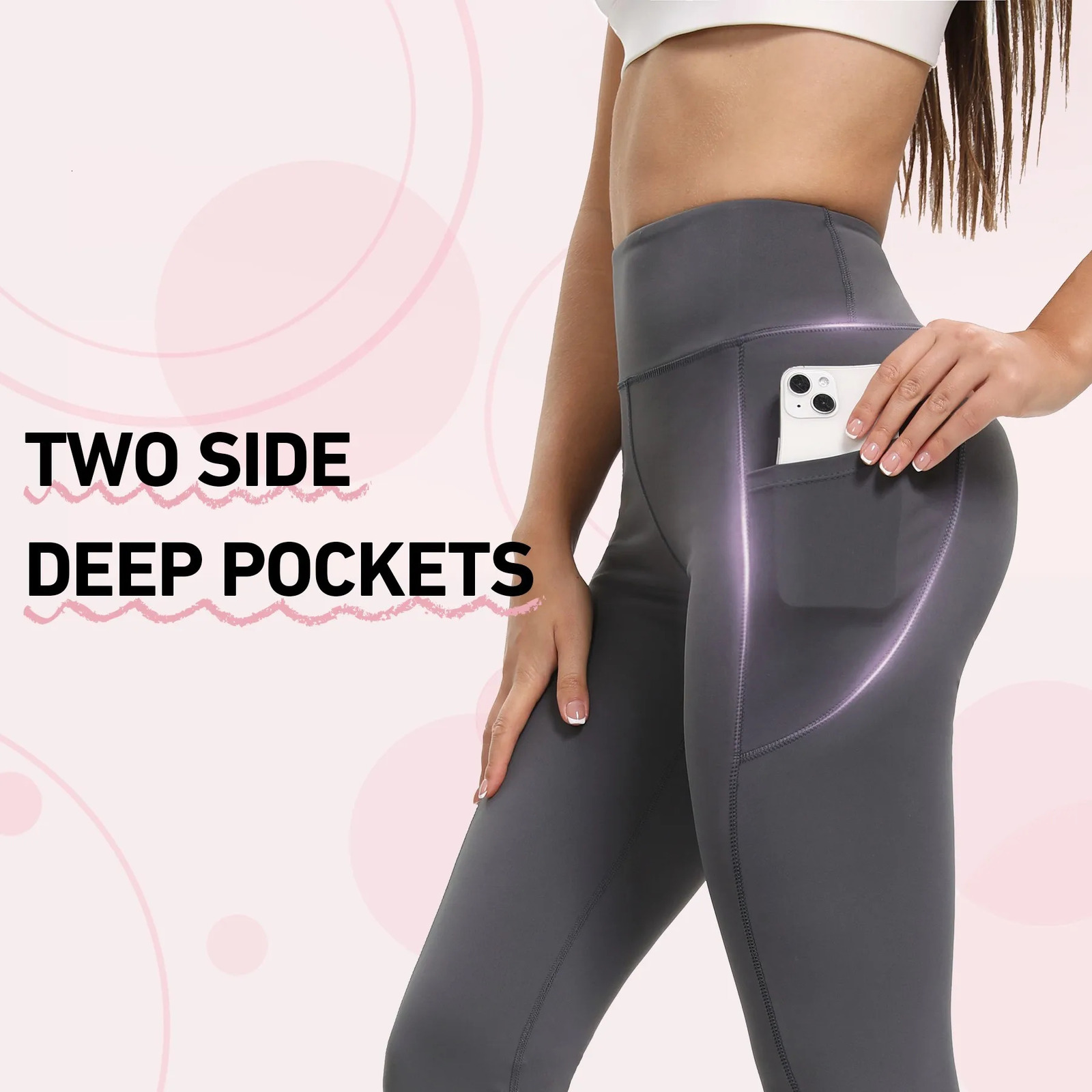 Women Flare Leggings High Waist Wide Leg Yoga Pants With Pocket Seamless Fitness Workout Sports Trousers Casual Slimming Clothes 250118
