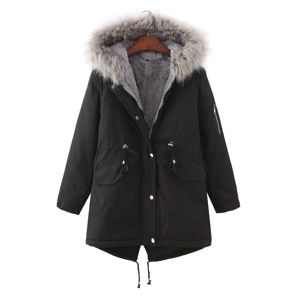 Winter Jackets For Women Plush Thickened European Cotton Clothes Womens Leather Womens Jacket 241209