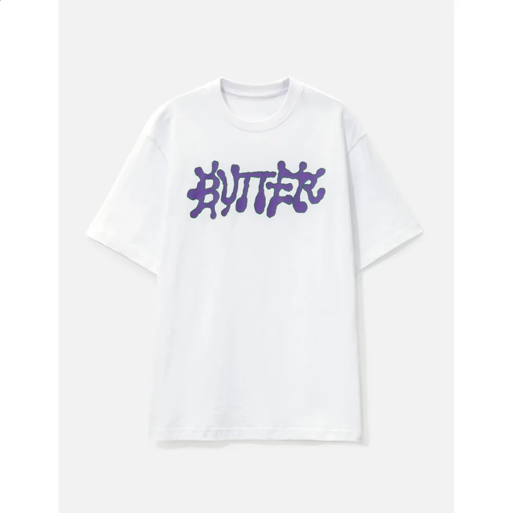 Butterfly Goods Ink Mens Fashion Tshirt Y2K Tops Harajuku Letter Printing Summer Short Sleeve Selection 250122