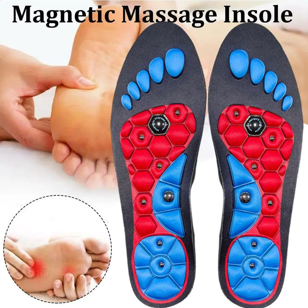 Acupressure Foot Insoles Magnetic Massage Foot Therapy Reflexology Pain Relief Shoe Health Arch Support Inserts 250120