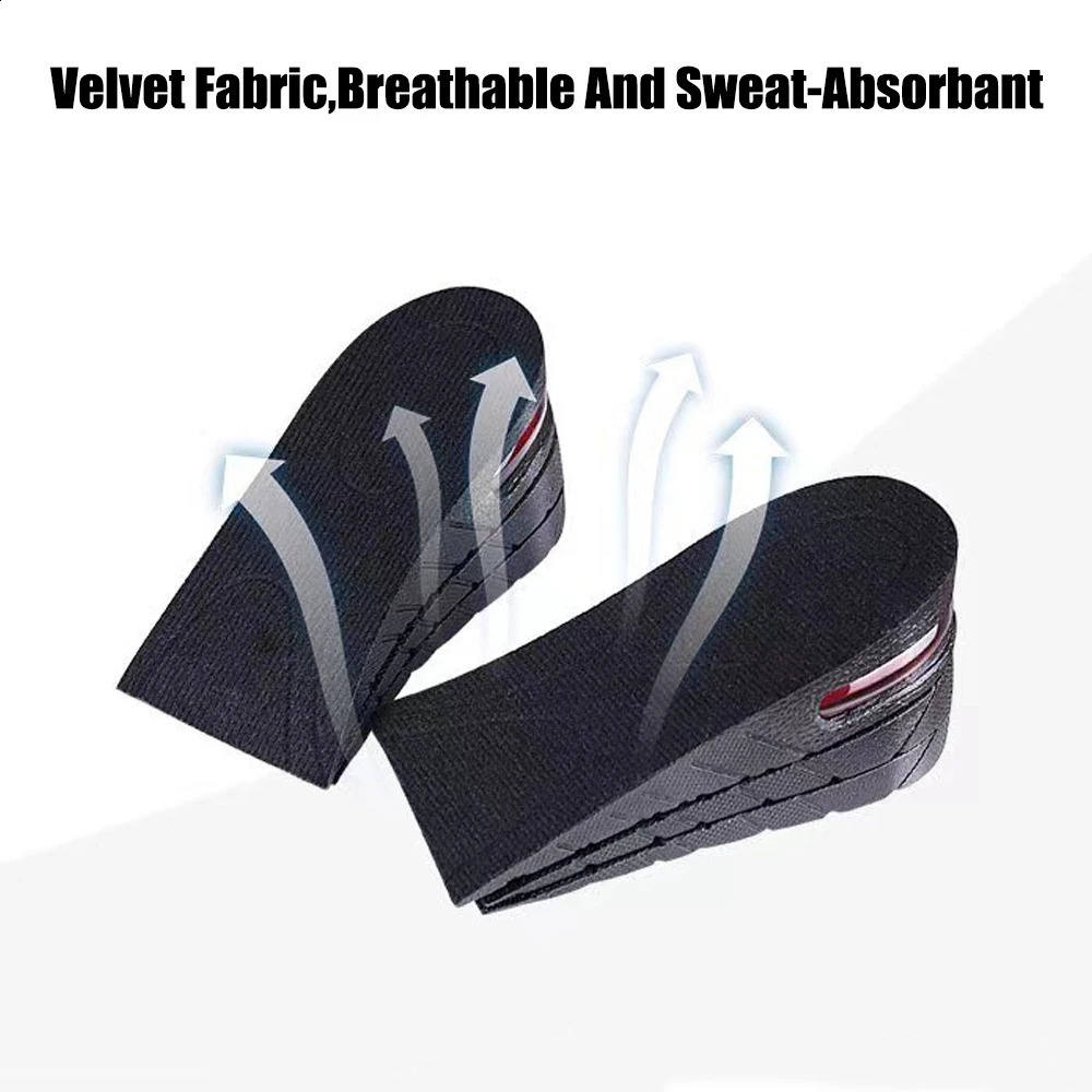 Height Increase Insoles Men Women Elevator Shoes Cushion Unisex Sneakers Heel Lifting Insert Heighten Half Insoles Accessories 250121