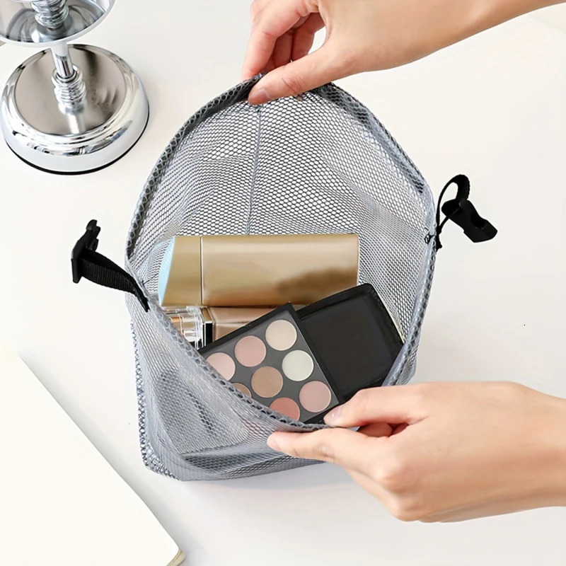 Portable Travel Cosmetic Case EVA Transparent Waterproof Swimming Wash Bag Foldable Toiletry Makeup Bags Handbag Storage 250121
