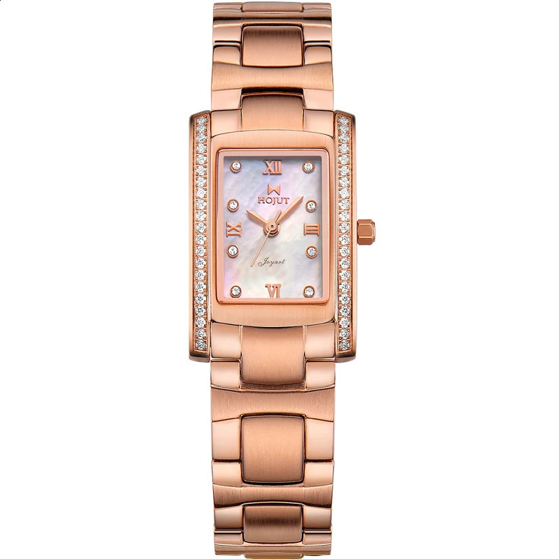 Classic square waterproof stainless steel material womens quartz watch 250707
