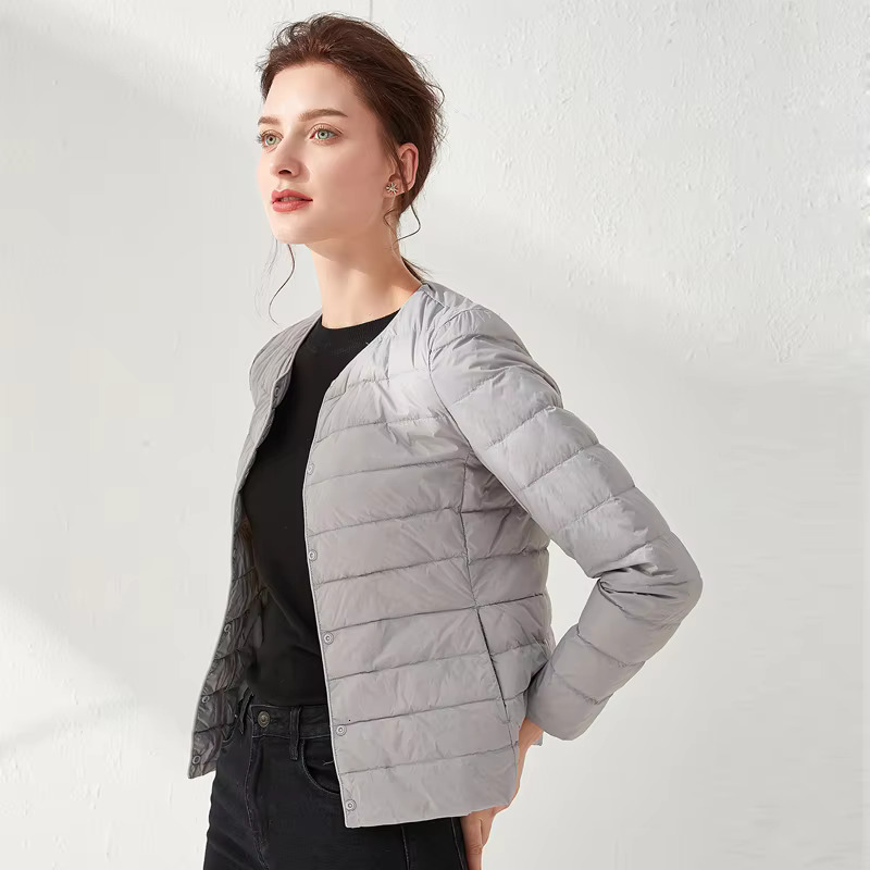 Woman Ultra Light Jacket Portable Parka Matte Fabric Casual Duck Down Coat Warm Er Lightweight Outwear Good Quality