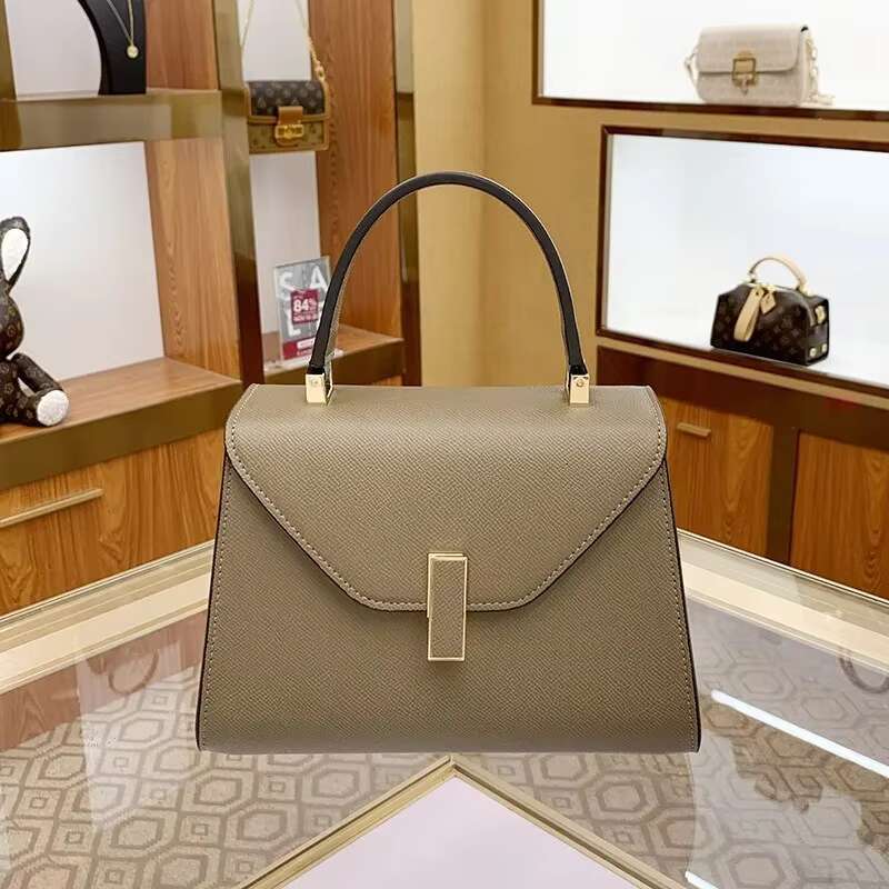 New Women's Bags Atmospheric Solid Colour Handbags Versatile Ladies Commuting Single Shoulder Crossbody Bag