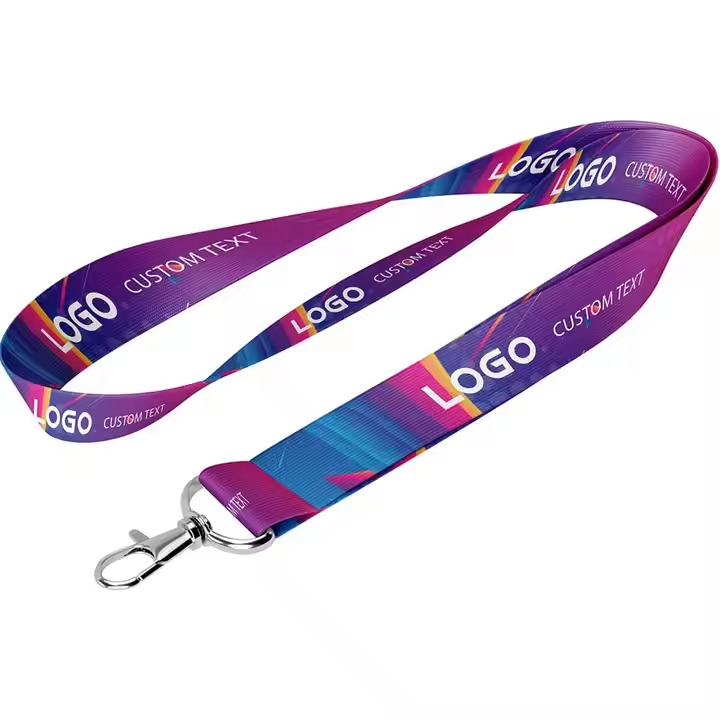 Factory custom Lanyard With Logo High Quality Personalized Custom Logo Aviation Neck Strap Silk Screen Printed Polyester Airline Air Lanyard For Staff
