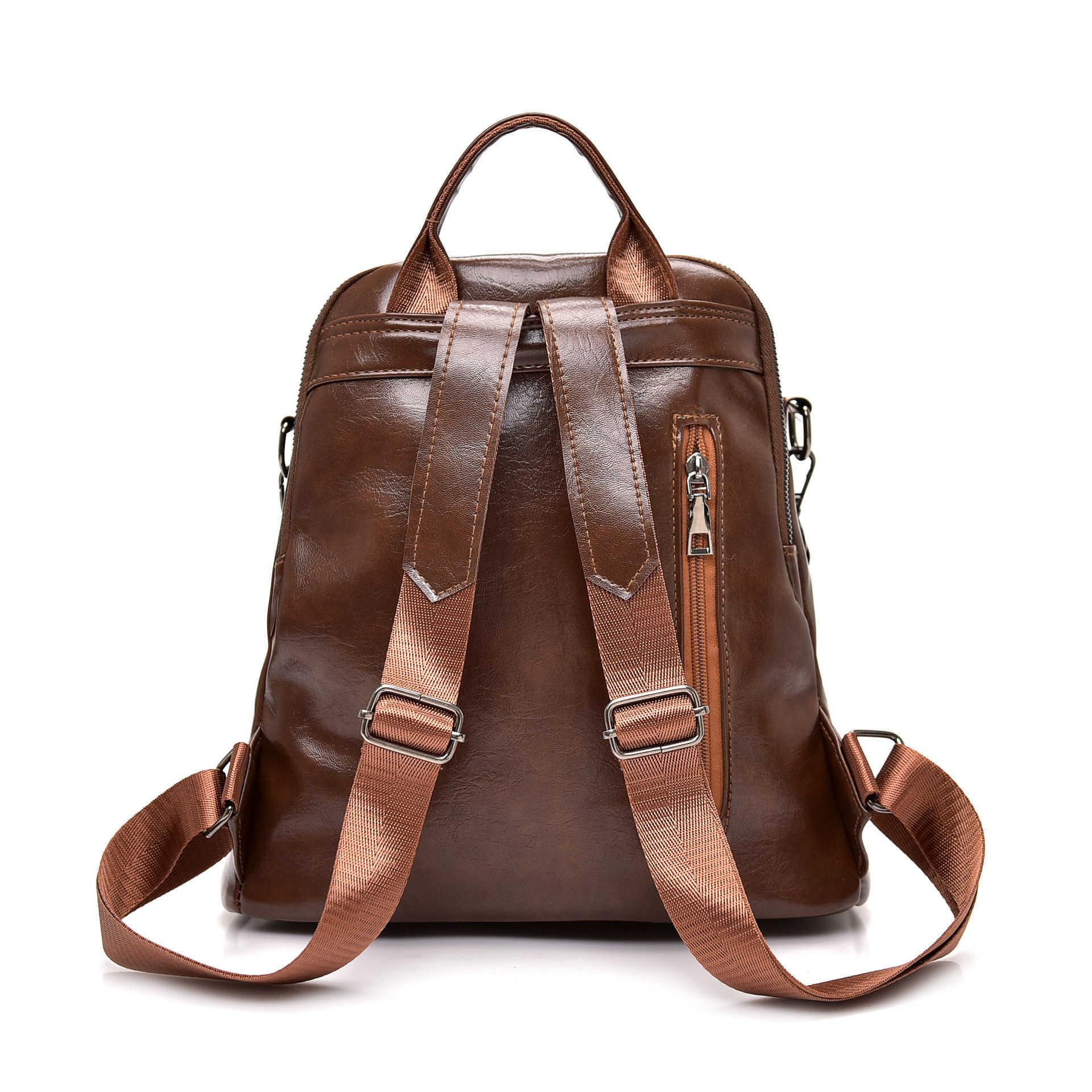 Ladies Shoulder Bag New Outdoor Soft Leather Leisure Backpack Fashion Multi purpose Commuter Womens Bag
