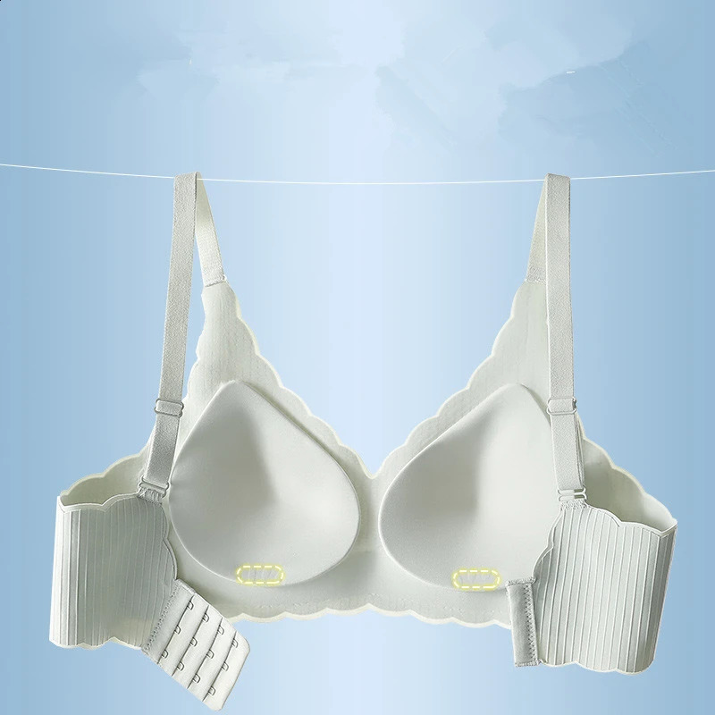Seamless Underwear For Women With Small Breasts Pushup Thin Onepiece Fixed Cup Comfortable And Antisagging Wirefree Bra 250122