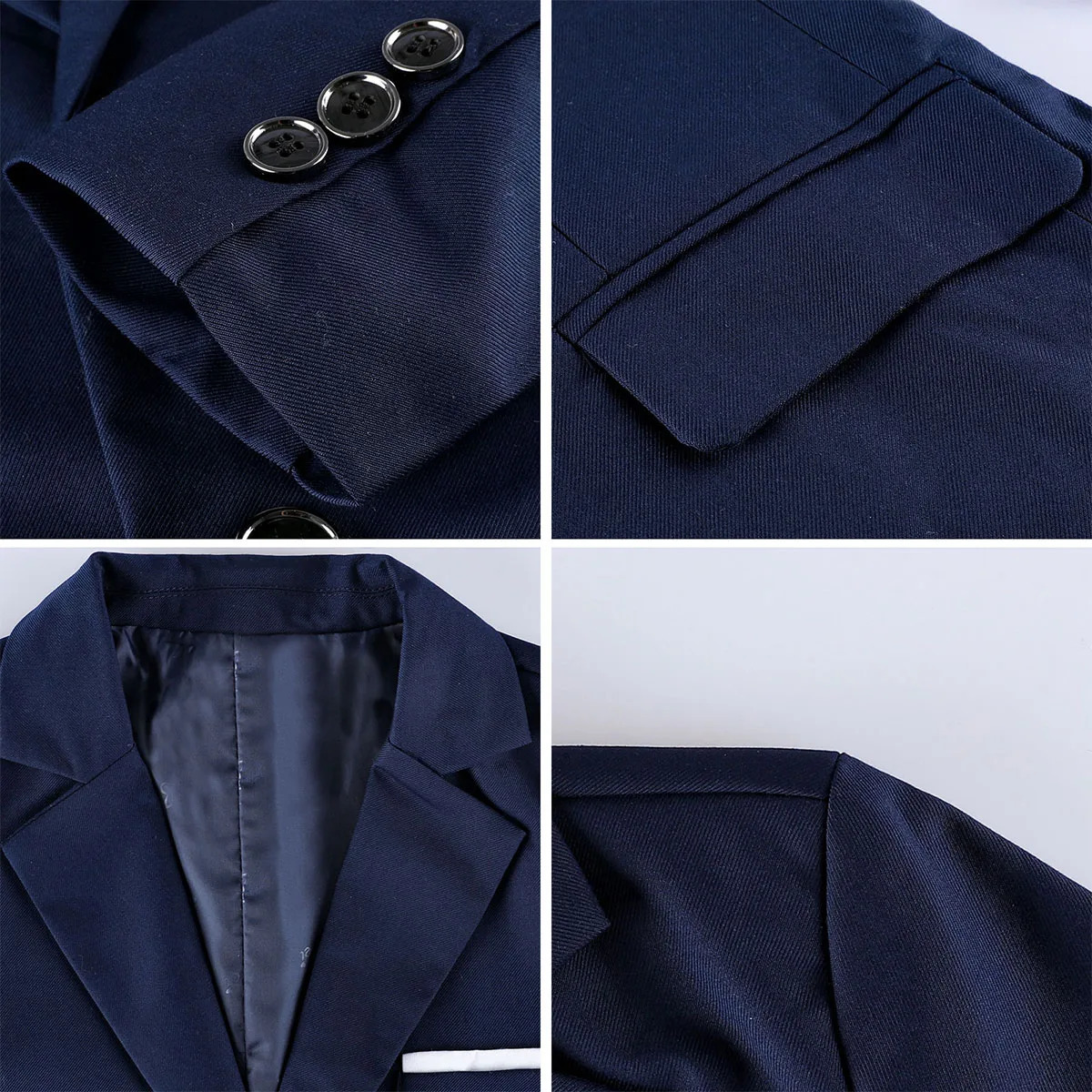 Suit for Kids Boys Wedding Formal Outfit Set Children Gentleman Ring Bearer Clothings Perform Tuxedo Vest Pants Blazer 3PCS 250116