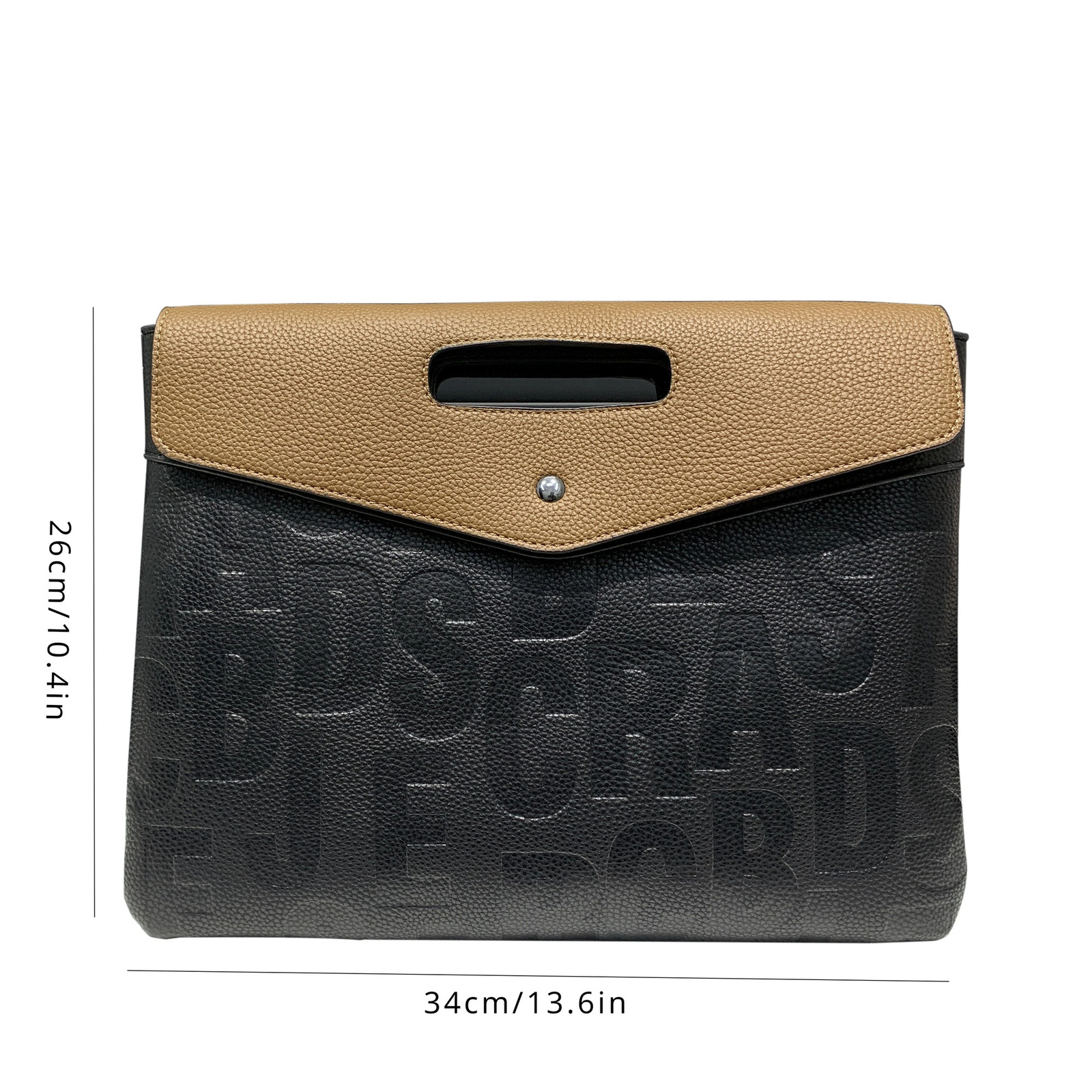 Womens business retro fashion handbag A4 paper handbag large capacity envelope crossbody bag 250110
